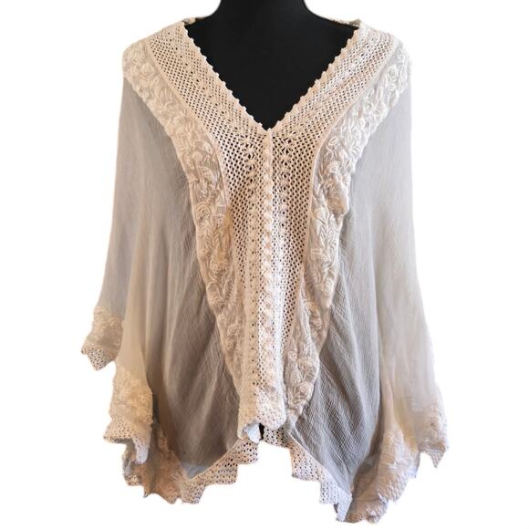Maeve Tops - Maeve Batwing Gauze Top Size Medium